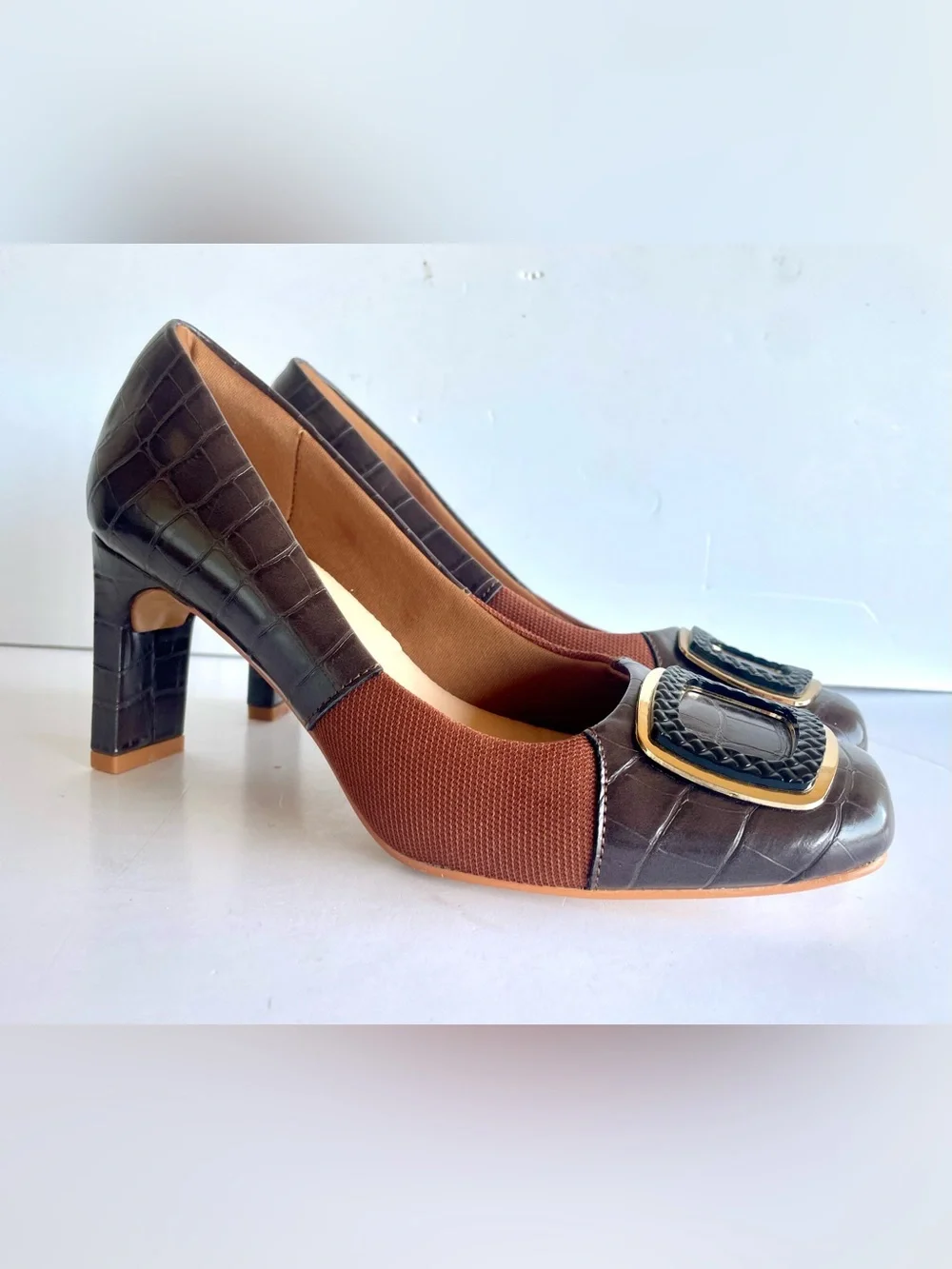 Benassal Women Dress Pumps Heels Orthopedic Bunion Shoes Size 6.5 EUC